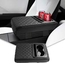 Multifunctional car armrest cushion - BLACK